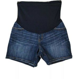 Liz Claiborne Liz Lange Maternity Blue Denim Womens Size Small Jean Shorts